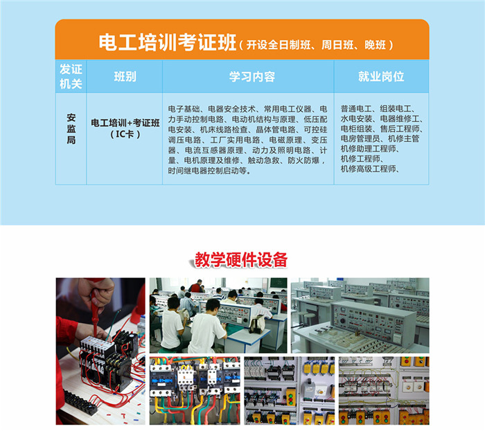 短期低壓電工上崗證培訓(xùn)班 短期低壓電工上崗證培訓(xùn)班